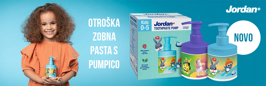 Jordan otroška zobna pasta s pumpico